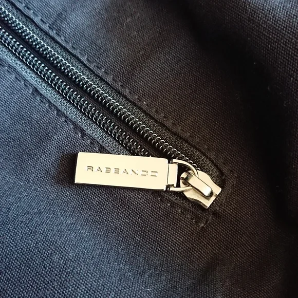 Rabeanco Black Pebbled Leather shoulder Handle Bag